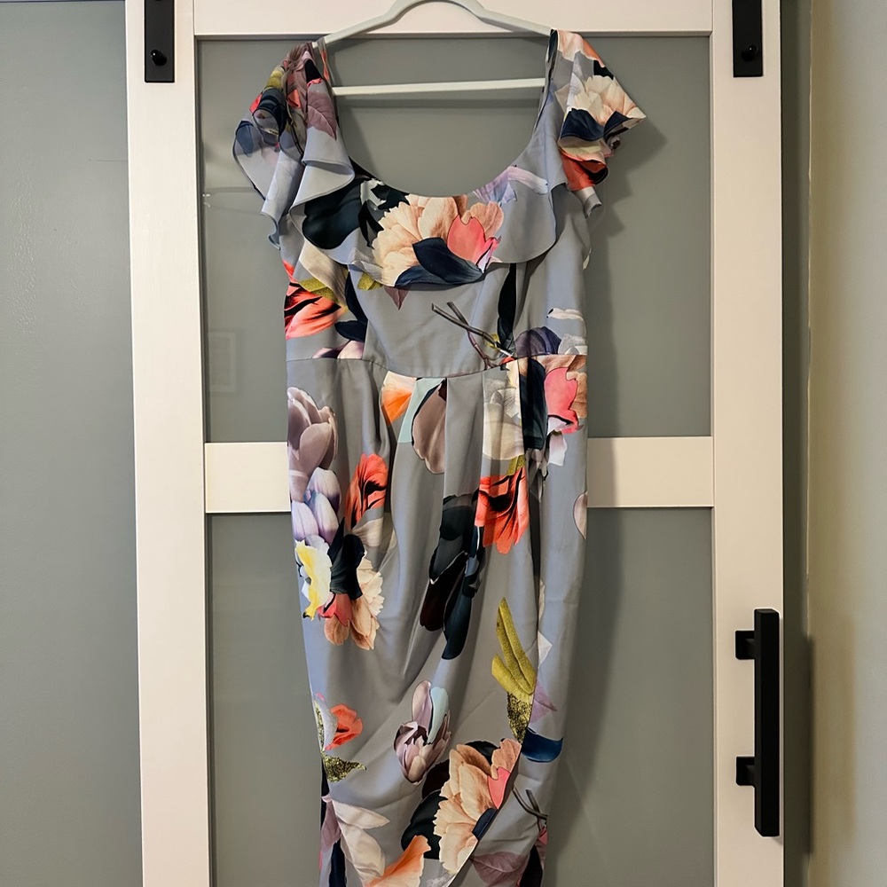 City Chic Love Me Do  Dress - Floral Elegance